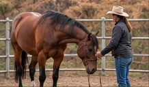 Replaceable horse training photograph